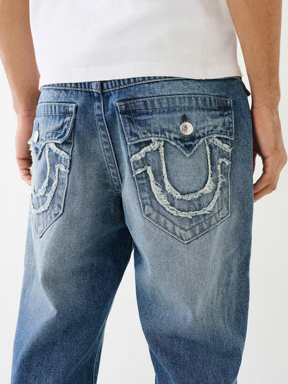 RICKY SN FLAP RAW EDGE LOGO - TRUE RELIGION MEXICO