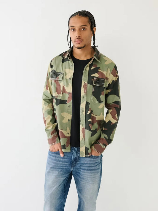 BIG T CAMO WORKWEAR SHIRT - TRUE RELIGION MEXICO