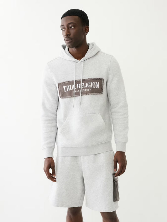 FRAYED ARCH PULLOVER HOODIE