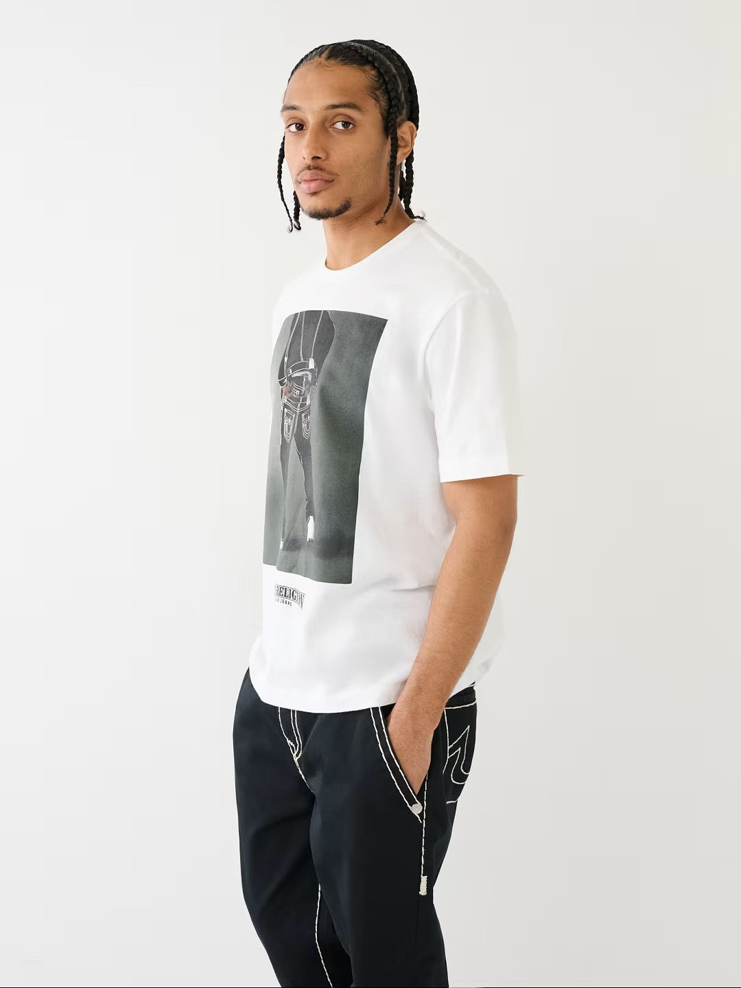 RELAXED PHOTO REAL STACK TEE
