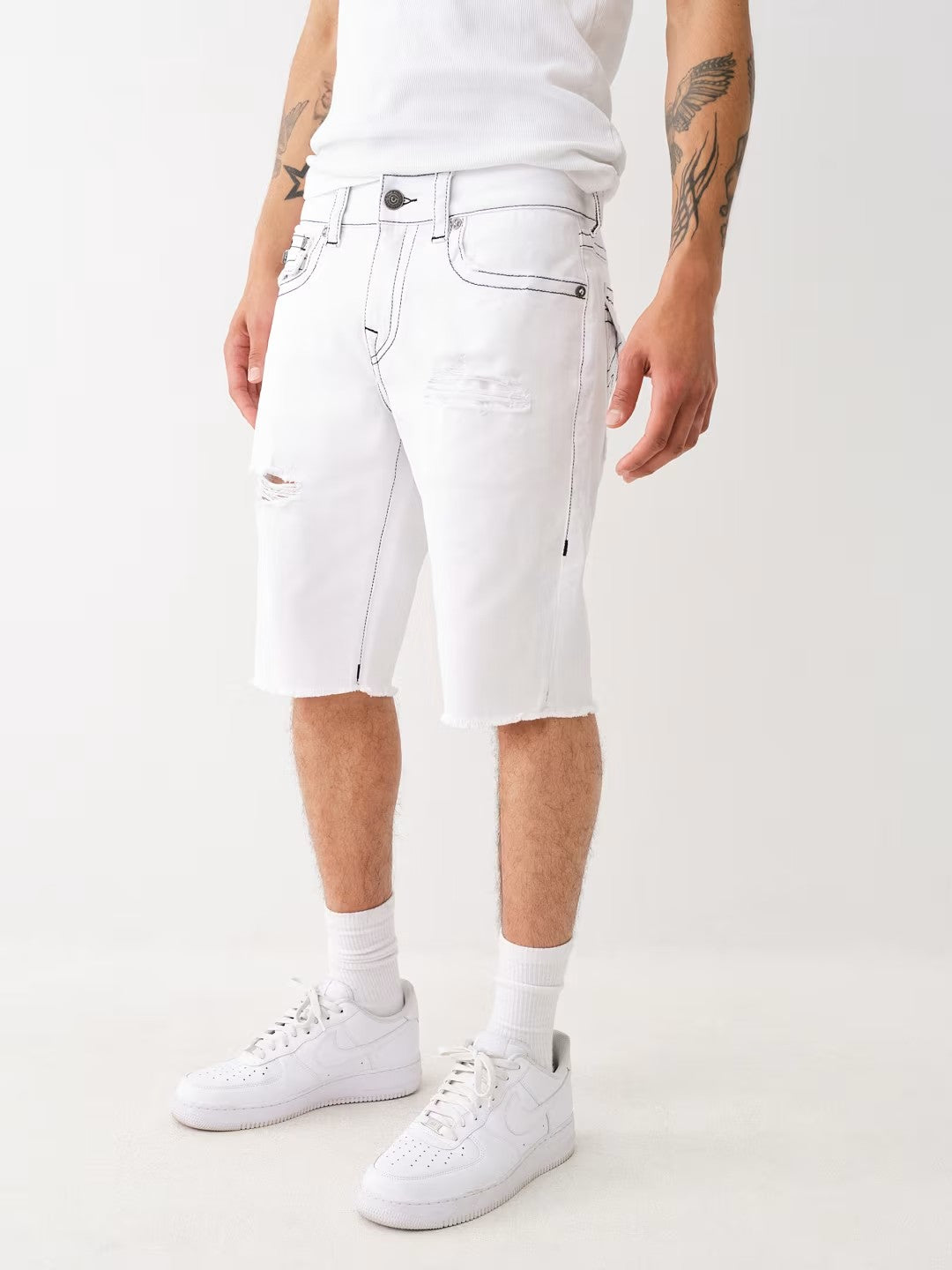 RICKY SN FLAP SHORTS RAW HEM