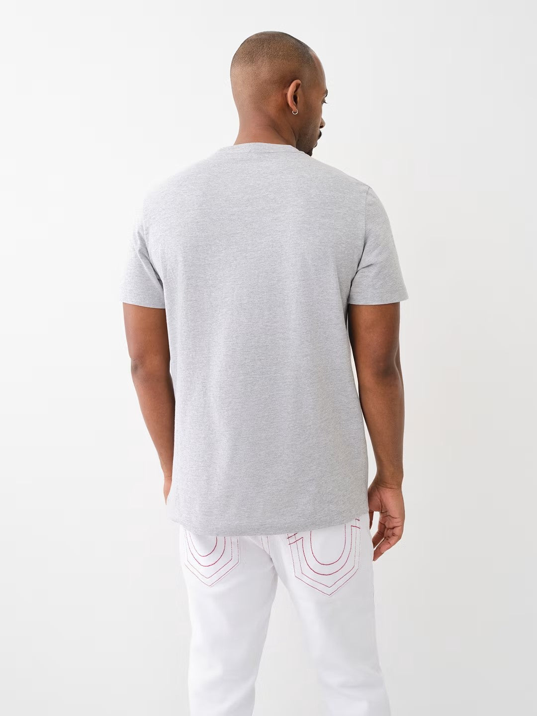 SS FRAY TWILL APPLIQUE TEE