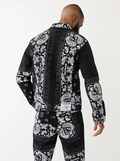 JIMMY PAISLEY DENIM JACKET - TRUE RELIGION MEXICO