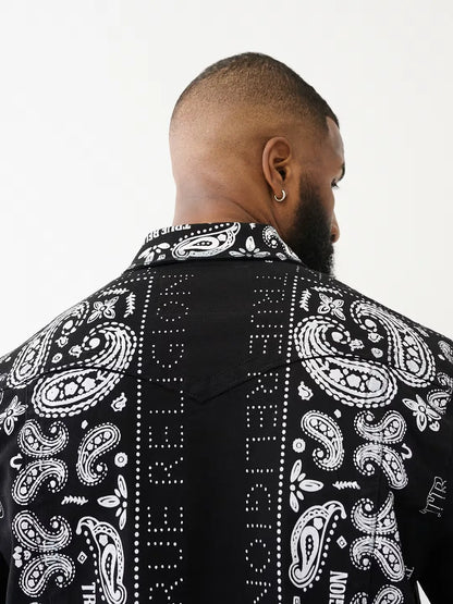 JIMMY PAISLEY DENIM JACKET - TRUE RELIGION MEXICO