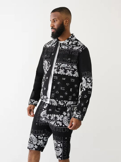 JIMMY PAISLEY DENIM JACKET - TRUE RELIGION MEXICO