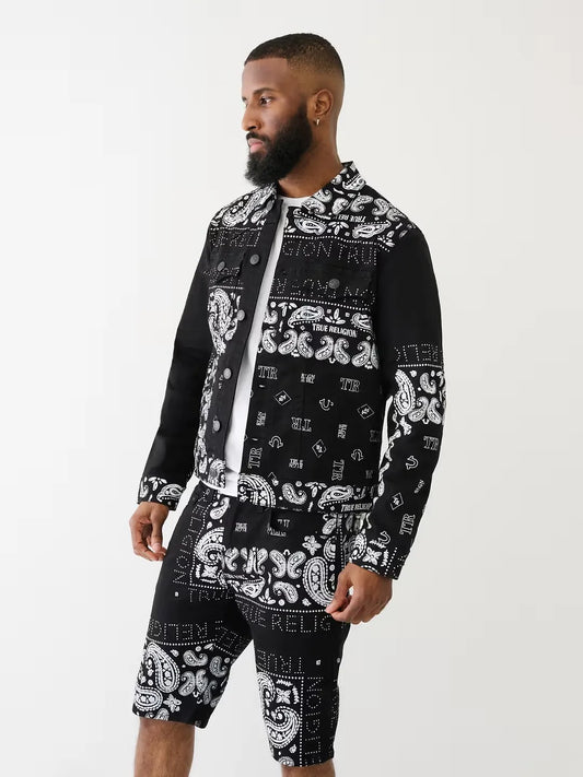 JIMMY PAISLEY DENIM JACKET - TRUE RELIGION MEXICO