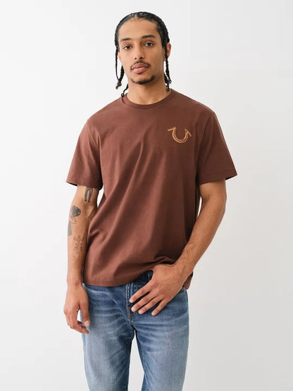 RELAXED RAINBOW EMBRO TEE - TRUE RELIGION MEXICO