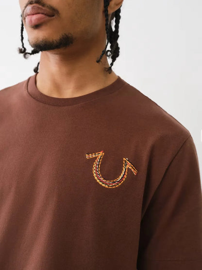 RELAXED RAINBOW EMBRO TEE - TRUE RELIGION MEXICO