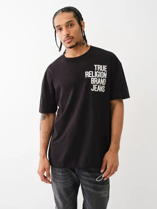 DROP SHLD EMBRO BUNGEE TEE - TRUE RELIGION MEXICO