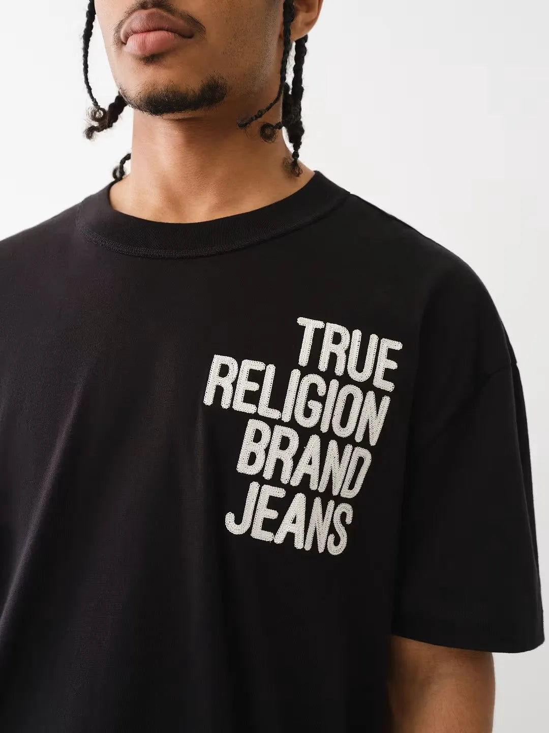 DROP SHLD EMBRO BUNGEE TEE - TRUE RELIGION MEXICO