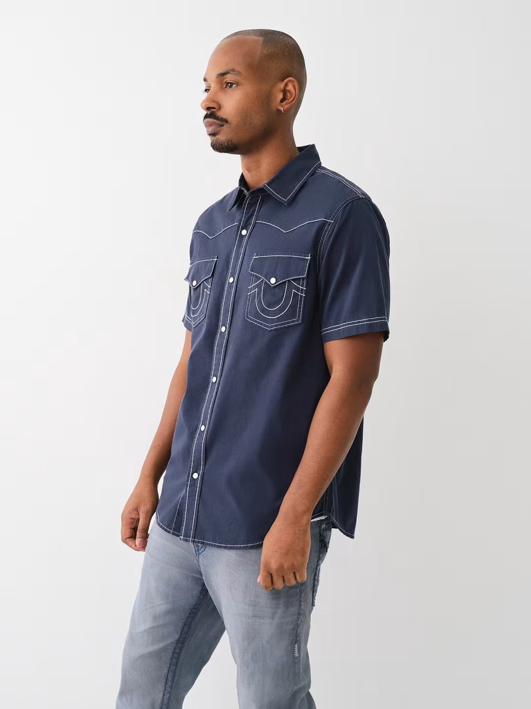 SS DYED BIG T WESTERN SHIRT