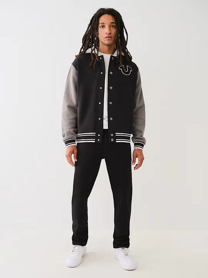 FLEECE VARSITY JACKET - TRUE RELIGION MEXICO