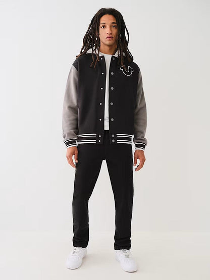 FLEECE VARSITY JACKET - TRUE RELIGION MEXICO