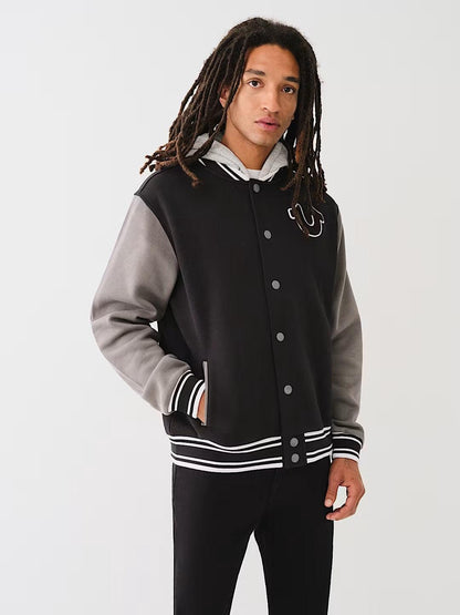 FLEECE VARSITY JACKET - TRUE RELIGION MEXICO