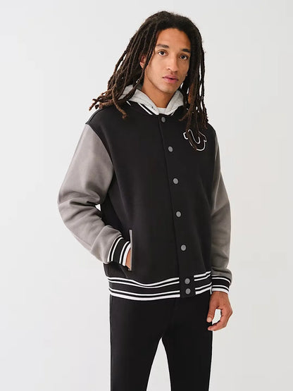 FLEECE VARSITY JACKET - TRUE RELIGION MEXICO