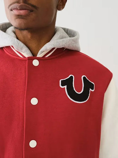 FLEECE VARSITY JACKET - TRUE RELIGION MEXICO