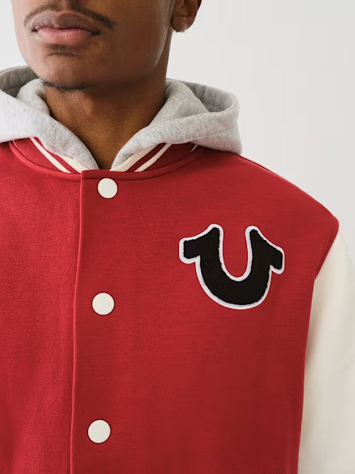 FLEECE VARSITY JACKET