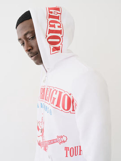RAW EXAGGERATED ICON ZIP HOOD - TRUE RELIGION MEXICO