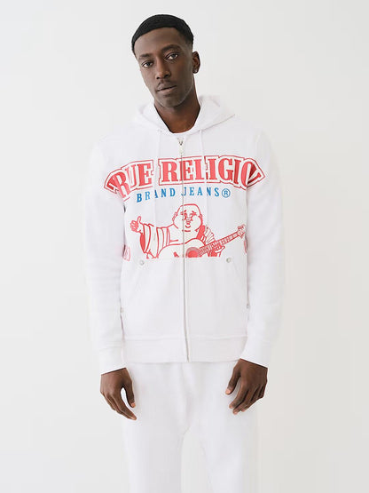 RAW EXAGGERATED ICON ZIP HOOD - TRUE RELIGION MEXICO
