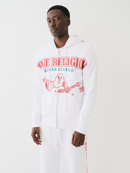 RAW EXAGGERATED ICON ZIP HOOD - TRUE RELIGION MEXICO