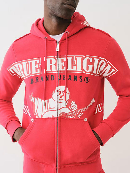 RAW EXAGGERATED ICON ZIP HOOD - TRUE RELIGION MEXICO
