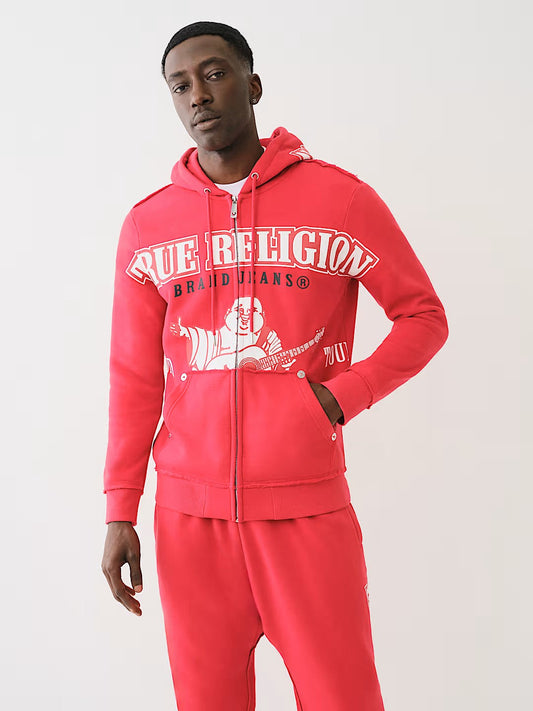 RAW EXAGGERATED ICON ZIP HOOD