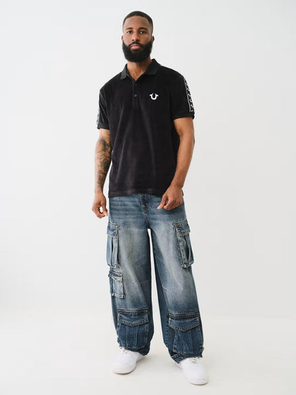 DAMASK VELOUR POLO - TRUE RELIGION MEXICO