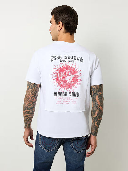 SS APPLIQUE BLAZING TOUR TEE