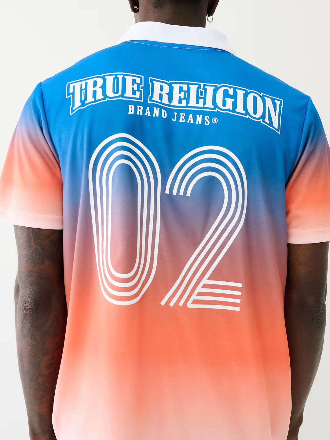 RELAXED OMBRE SOCCER JERSEY