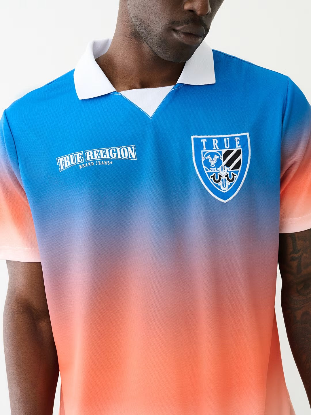 RELAXED OMBRE SOCCER JERSEY