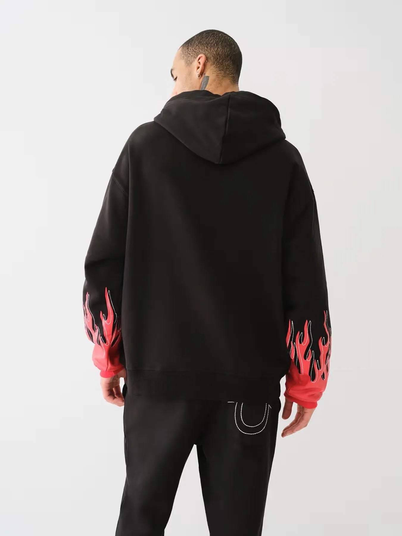 Flame hoodie on sale