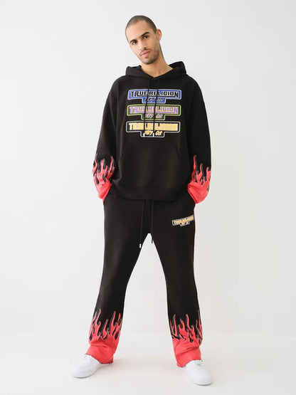 STACKED MOTO FLAME SWEATPANT - TRUE RELIGION MEXICO