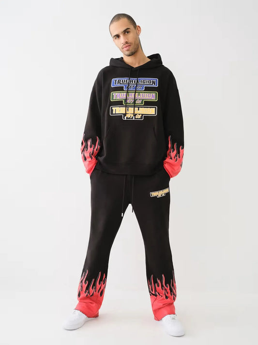 STACKED MOTO FLAME SWEATPANT - TRUE RELIGION MEXICO