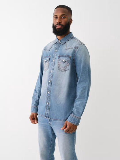 SN WESTERN DENIM SHIRT - TRUE RELIGION MEXICO