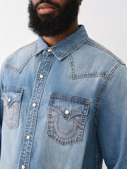 SN WESTERN DENIM SHIRT - TRUE RELIGION MEXICO