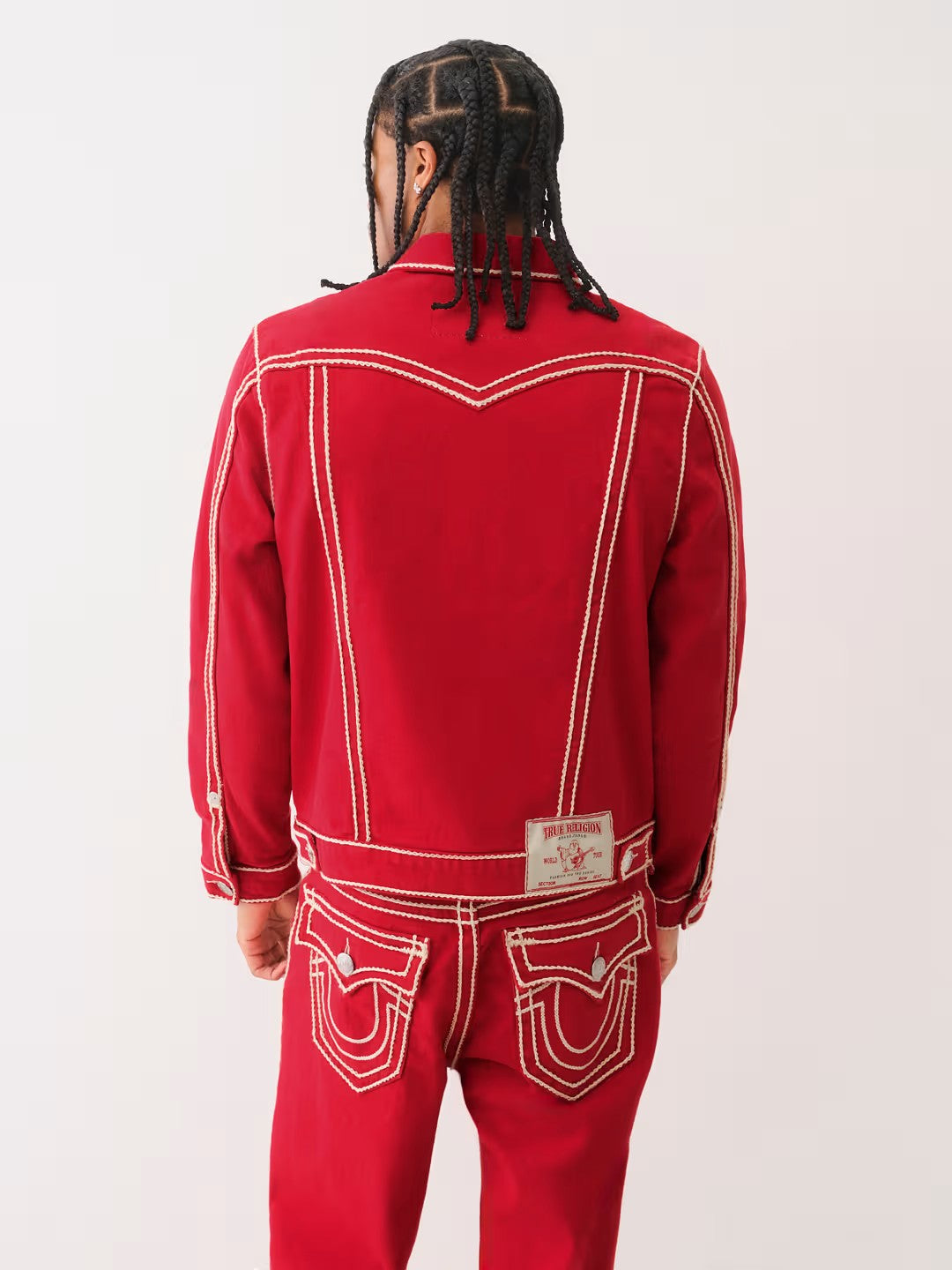 RED JIMMY JKT ROPE STITCH