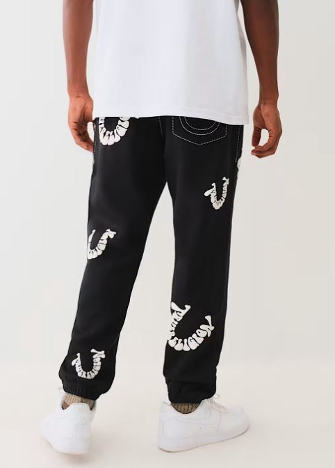 BIG T WARPED PUFF PRINT LOGO JOGGER