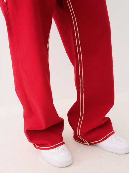 RED VINNY ROPE ULTRA BAGGY