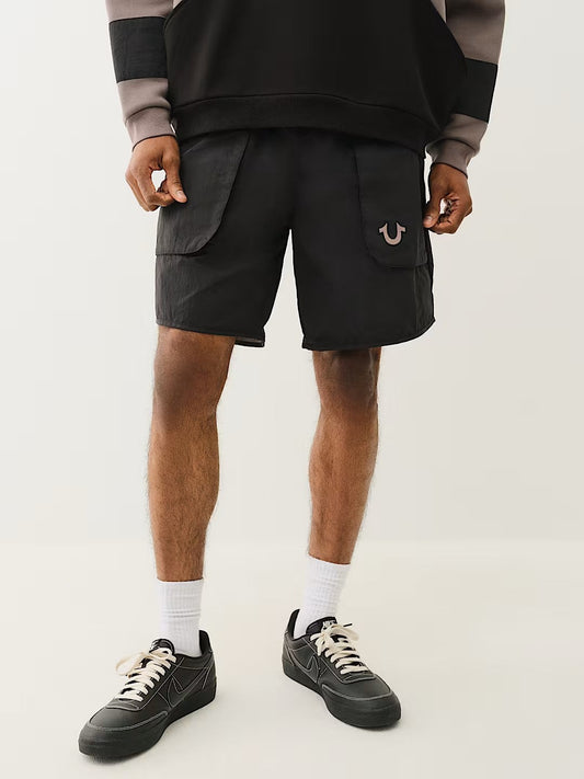 CURVED NYLON SHORT
