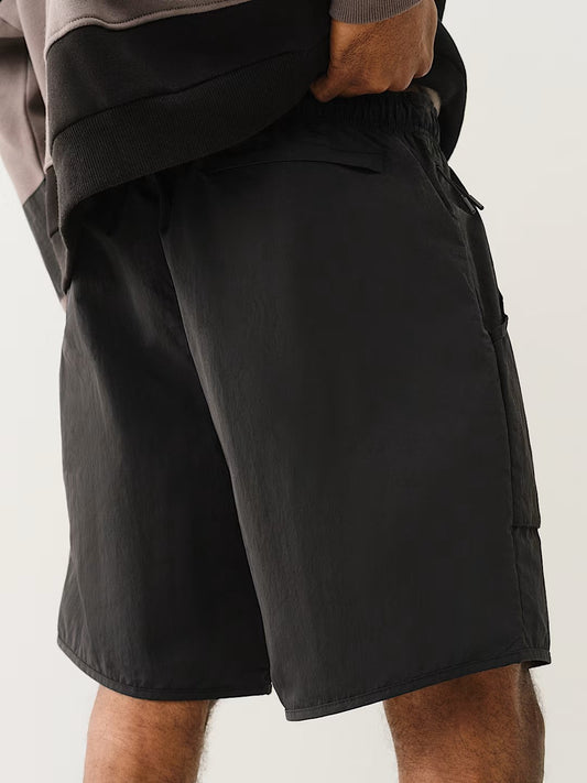 CURVED NYLON SHORT