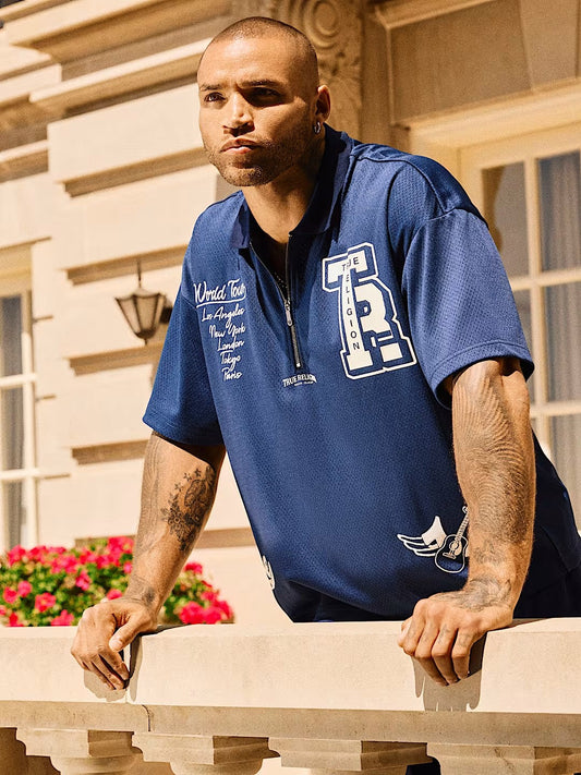 OVERSIZED SS MESH POLO