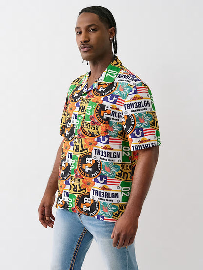 SS CAMP SHIRT ALLOVER PRNT
