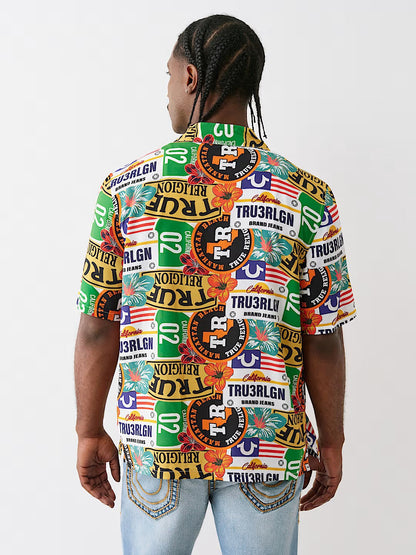 SS CAMP SHIRT ALLOVER PRNT