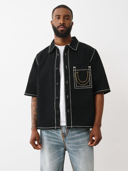 SUPER T OVERSIZE DENIM SHIRT