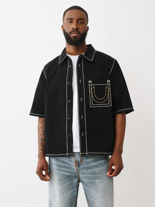 SUPER T OVERSIZE DENIM SHIRT