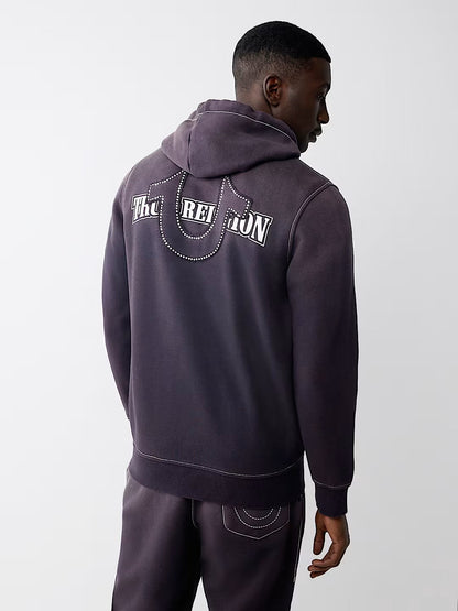 BIG T CRYSTAL ZIP UP HOODIE