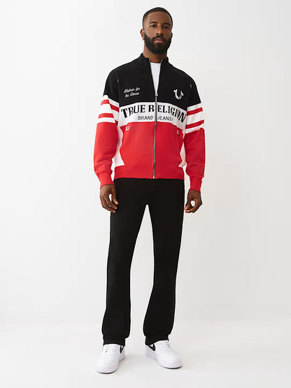 RACING RAGLAN ZIP SWEATER