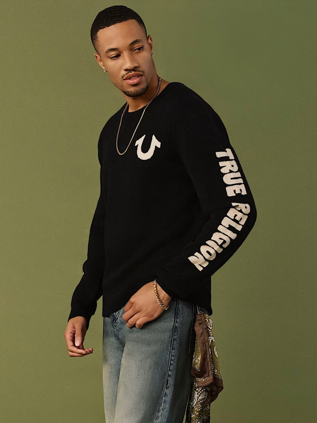 RELAXED TR LOGO SWEATER