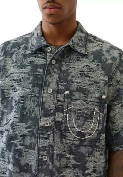 SUPER T JACQUARD SHIRT OVERSZE