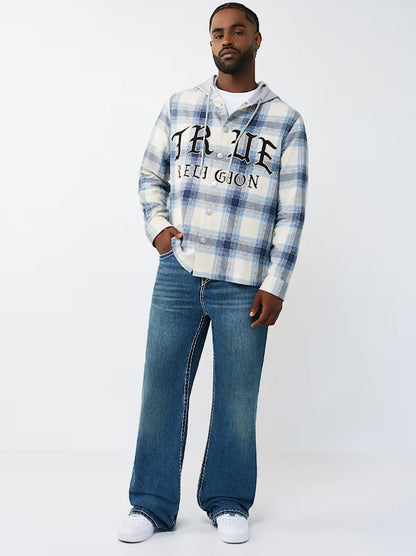 HOODED FLANNEL SHIRT
